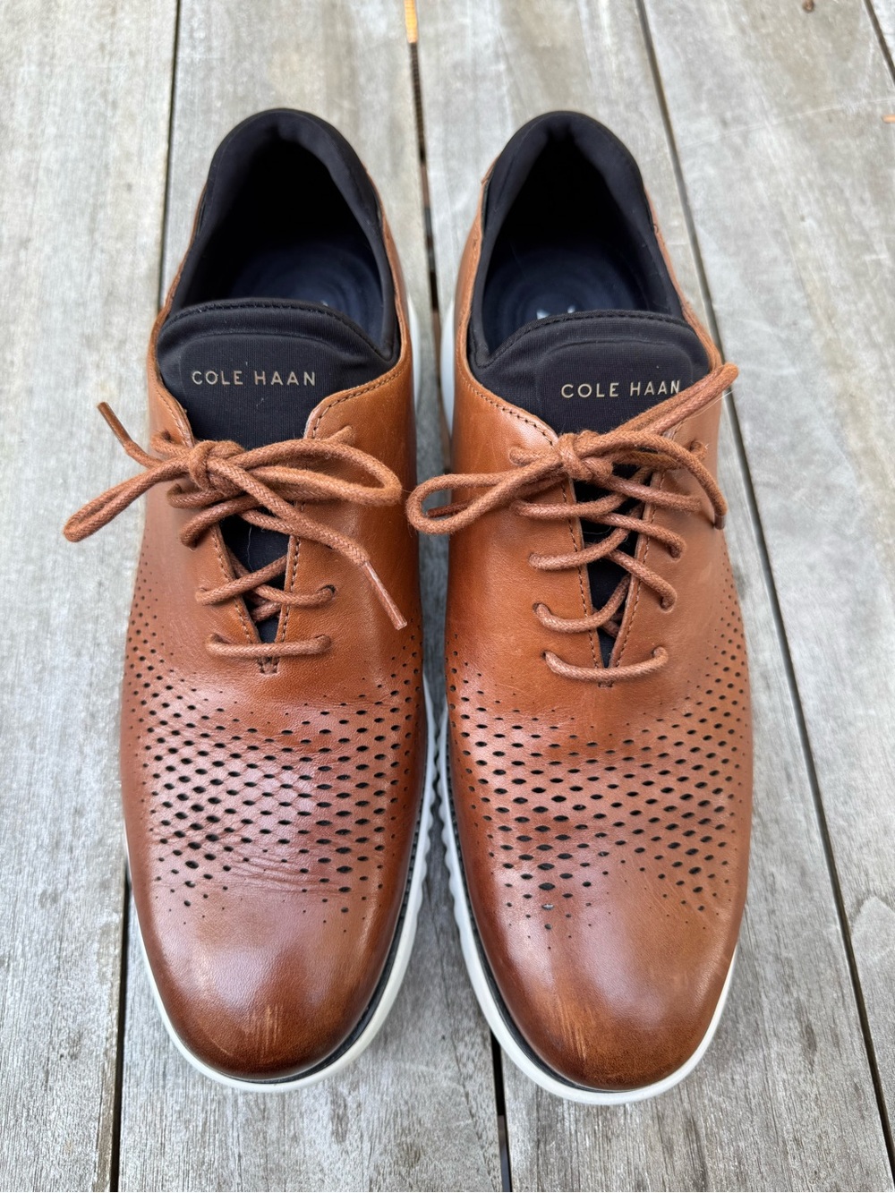 Cole Haan zerogrand Men’s Perforated Leather shoes